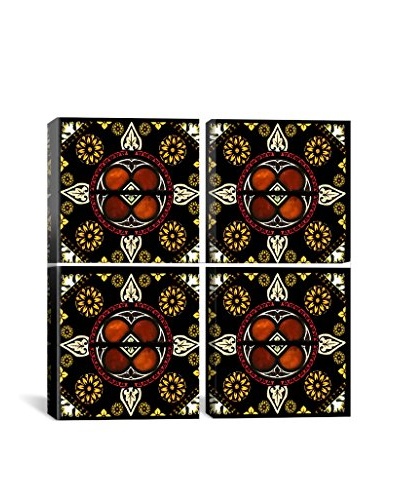 Fire Isle's Stained Glass Quadric Giclée On Canvas