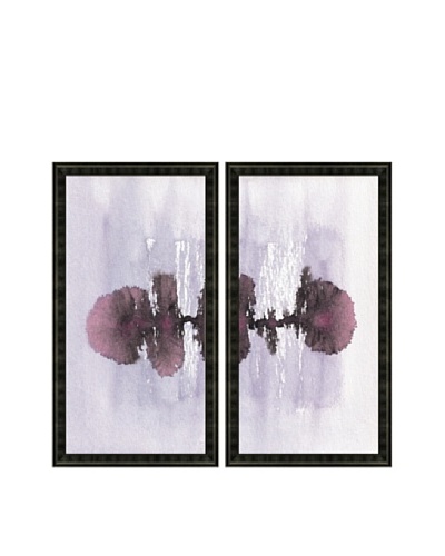 Watercolor Blot Diptych Framed Giclée Print