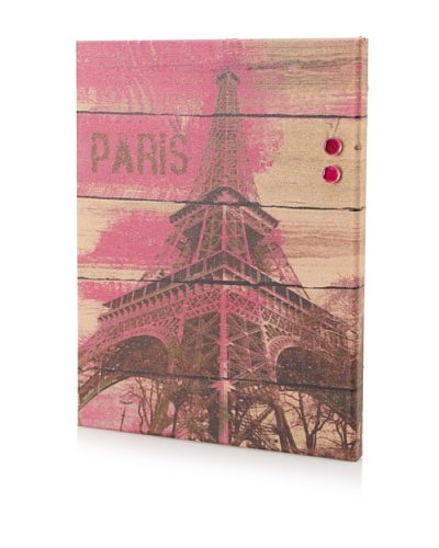 Irena Orlove “Fushia Eiffel” Giclee on Cork Board