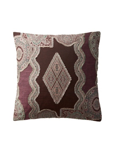 Bazaar Pillow Cover, Purple/Black