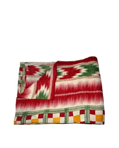 Vintage Kantha Throw Gowri, Multi, 60 x 90