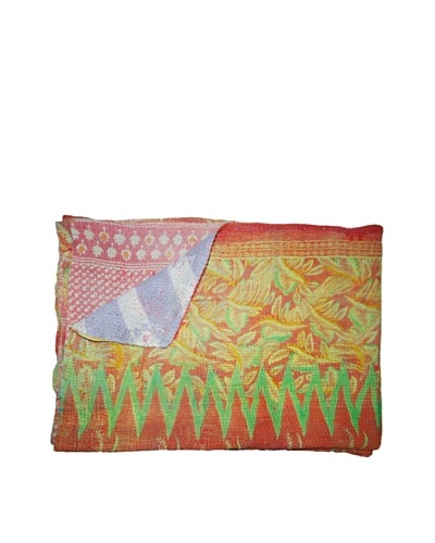 Vintage Kantha Throw, Multi, 60 x 75