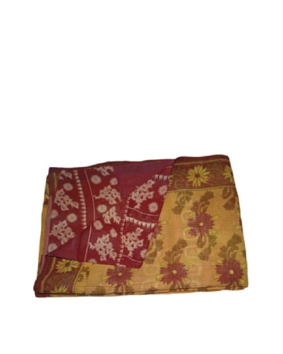 Vintage Navneet Kantha Throw, Multi, 60″ x 90″