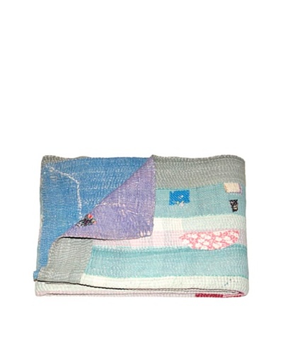 Vintage Kantha Throw, Multi