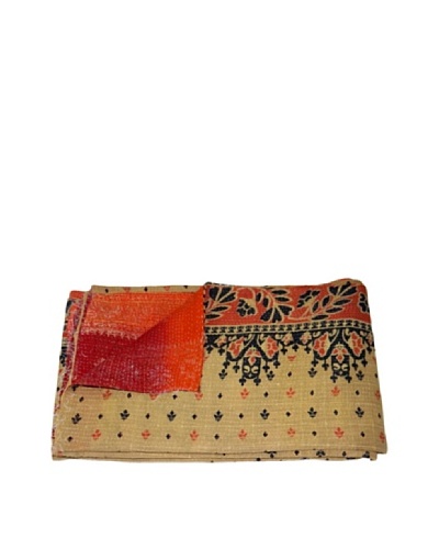 Vintage Kantha Throw Kanti, Multi, 60 x 90