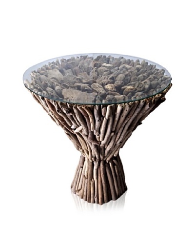 Indah Cone Pedestal Table, Natural