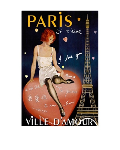 Paris I Love You Giclée Canvas Print