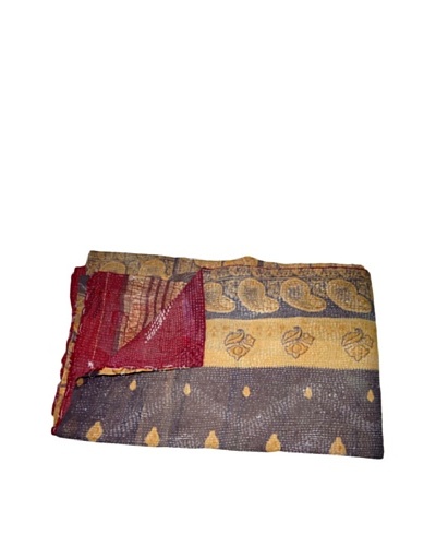 Vintage Kantha Throw Kanti, Multi, 60 x 90