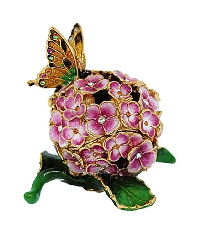 Hydrangea & Butterfly Trinket Box