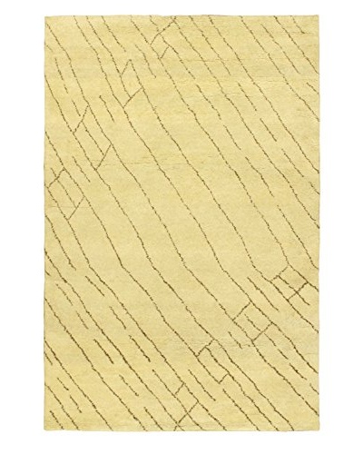 Hand-Knotted Marrakech Rug, Cream, 5' 1 x 7' 10
