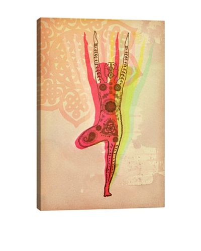 Yoga Tree Pose by DarkLord Giclée Canvas Print