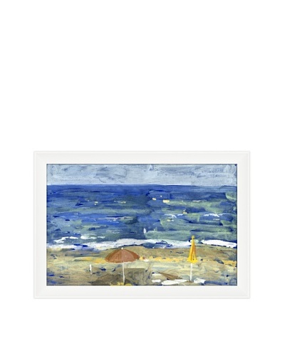 Beach Scene With Umbrellas