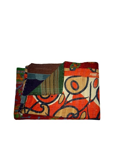 Vintage Kantha Throw Gowri, Multi, 60 x 90