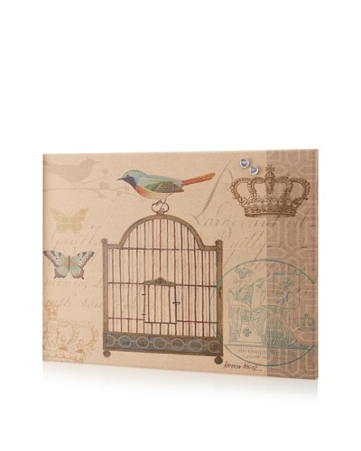 Kathryn White Birdcage Giclee on Cork BoardAs You See