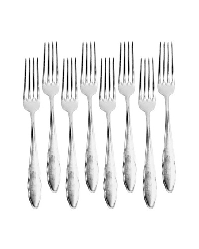 Set of 8 Vintage Silver Plated Forks, c.1950s