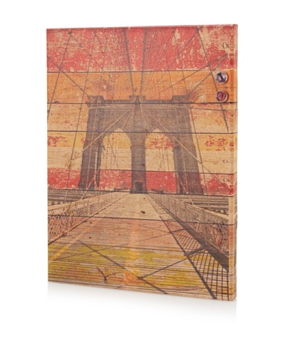 Irena Orlove NY bridge Giclee on Cork Board