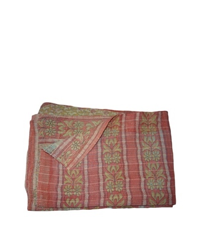 Vintage Navneet Kantha Throw, Multi, 60 x 90