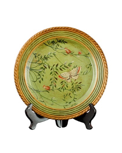 Handpainted Butterfly Bliss Decorative Plate