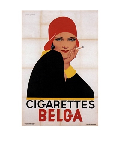 Cigarettes Belga Redhat Giclée Canvas Print