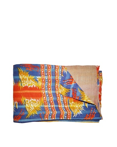 Vintage Kantha Throw, Multi, 60 x 75