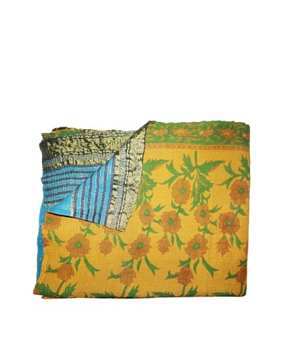 Vintage Kantha Throw, Multi, 60 x 75