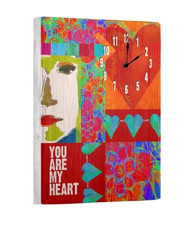 You are my Heart Reclaimed Wood Clock