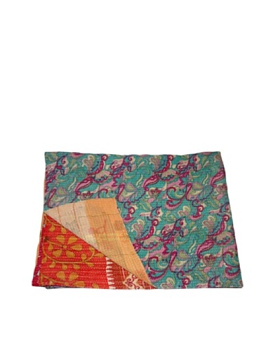 Vintage Kantha Throw Kanti, Multi, 60 x 90