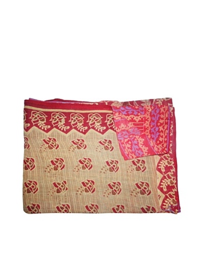 Vintage Kantha Throw, Multi, 60 x 75