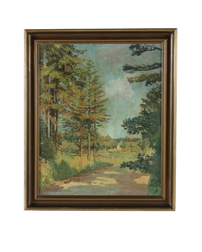 Landscape, 1943 Framed Artwork