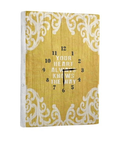 Your Heart Always Reclaimed Wood Clock