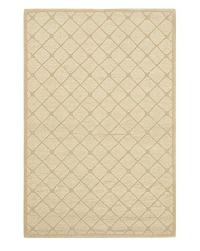 Handmade Infinity Rug, Khaki, 3' 11 x 5' 11