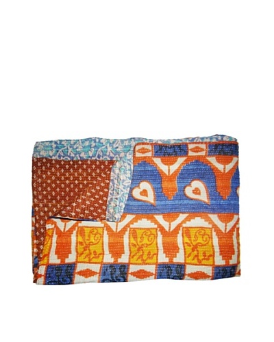 Vintage Kantha Throw, Multi, 60 x 75