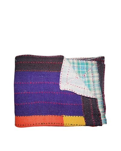 Vintage Kantha Throw, Multi, 60 x 75As You See