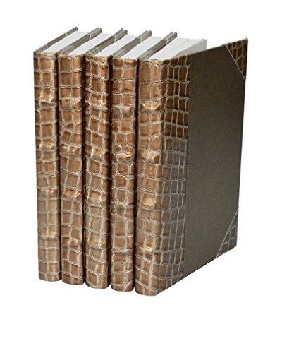 Set of 5 Exotic Croc Collection II Books, Copper