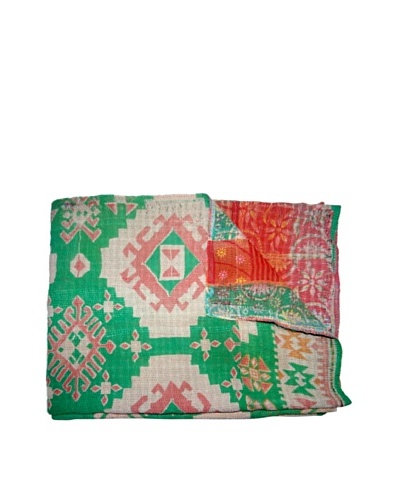 Vintage Kantha Throw, Multi, 60 x 75