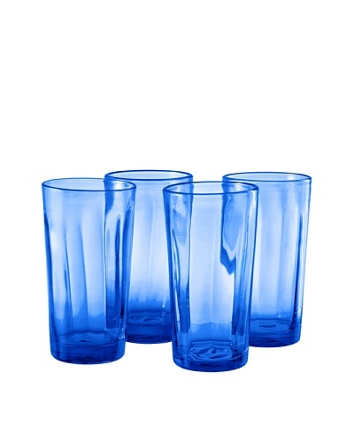 Set of 4 Kassie Cobalt Hi-Ball Glasses