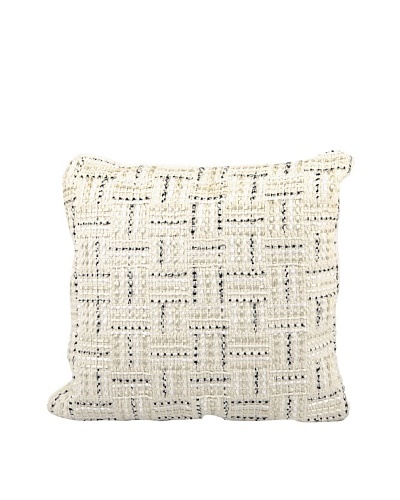 Joseph Abboud Ribbing Jacquard, Ivory, 20 x 20