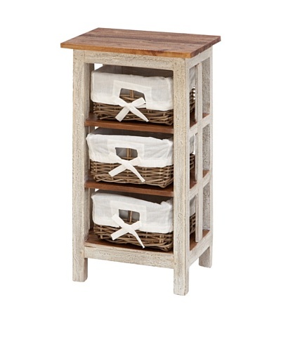 Solid Wood Rattan Cabinet