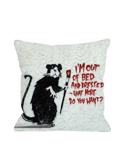 Banksy Out of Bed Pillow