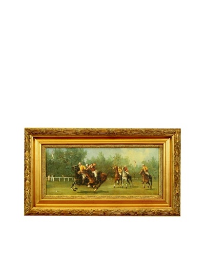 Framed Reproduction Polo Player Painting