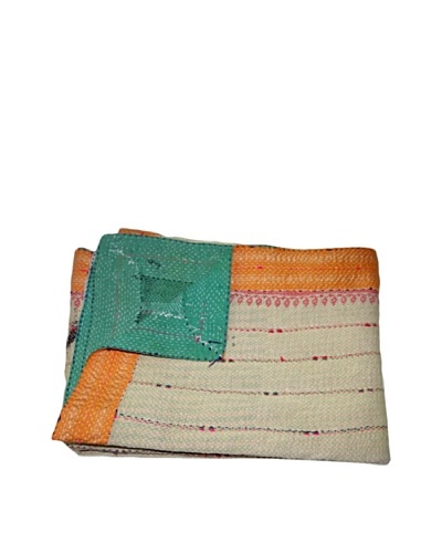Vintage Karishma Kantha Throw, Multi, 60 x 90