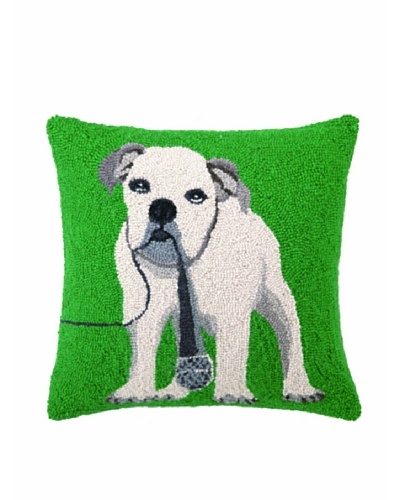 Hook Pillow, Singer Bulldog, 18″ x 18″