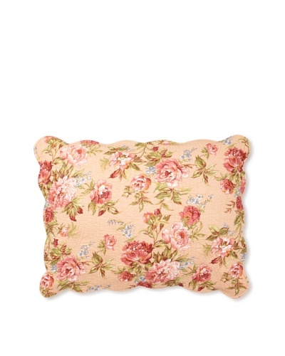 Clara Pillow Sham, Pink Rose, Standard