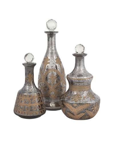 Set of 3 Acadia Glass Decanters