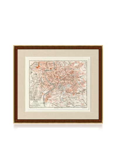 Antique Rome 1890's Map
