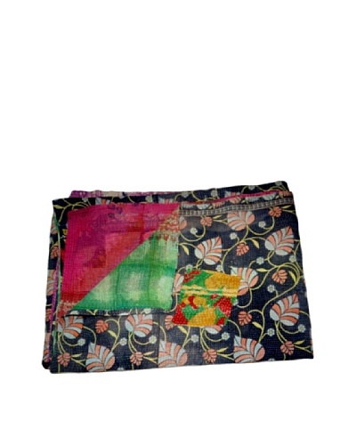 Vintage Kantha Throw Gowri, Multi, 60 x 90