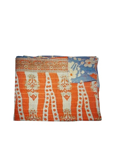 Vintage Kantha Throw, Multi, 60 x 75