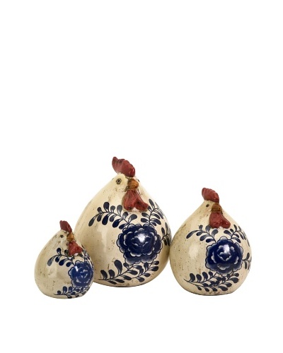 Set of 3 Scandinavian Chickens