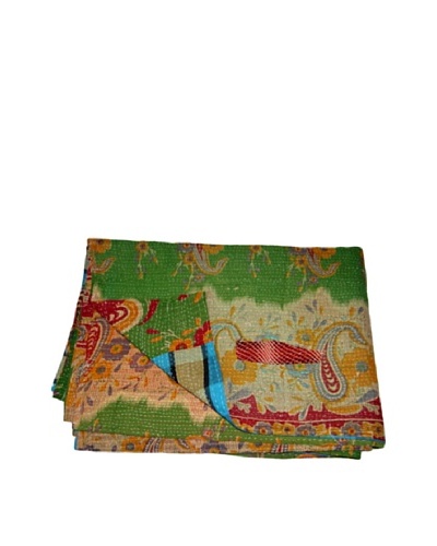 Vintage Kantha Throw Kanti, Multi, 60 x 90