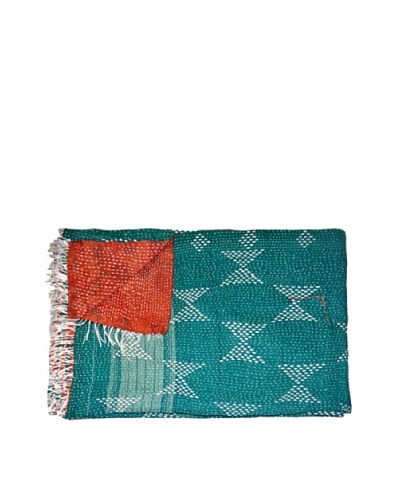 Vintage Kantha Throw, Multi